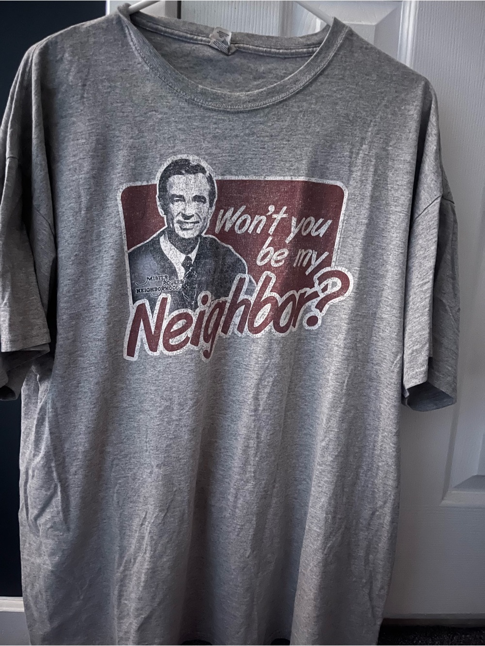 Grey 'Won't You Be My Neighbor?' Graphic Tee - Unbranded